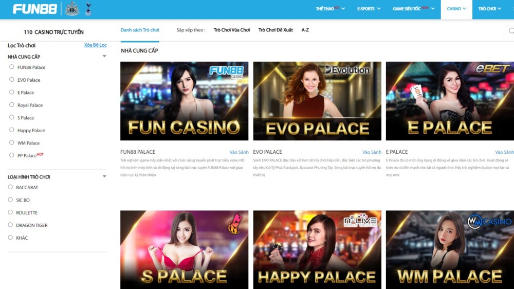 Casino trực tuyến Fun88 Casino trực tuyến Fun88
