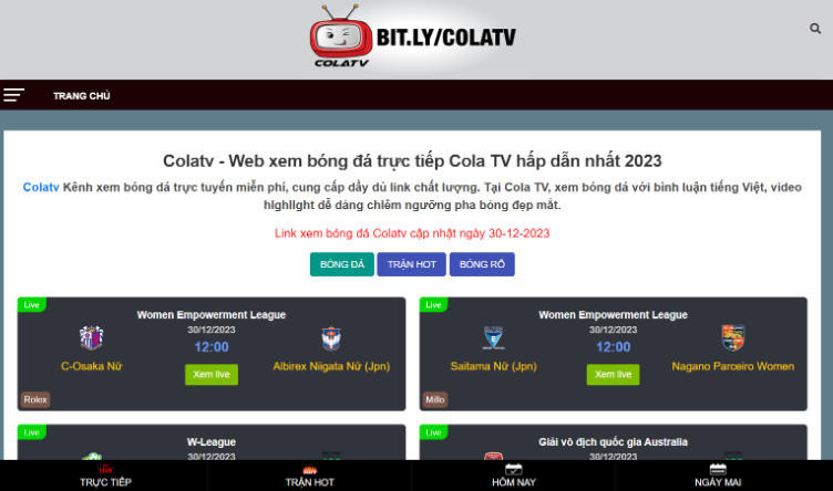 ColaTV - Trang trực tuyến chất lượng nhất dành cho tất cả mọi người. ColaTV - Trang trực tuyến chất lượng nhất dành cho tất cả mọi người.